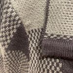 Gray Plaid Blanket Coat Size L Photo 4