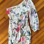 Yumi Kim  Revolve NWT Studio 54 Mini Dress One Sleeve Komodo Ivory Floral Size S Photo 1