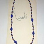 Handmade Red White & Blue Seed Bead Beaded Boho Necklace Photo 1