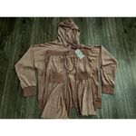 Felina Luxe Velour Zip Hoodie and Jogger Set Ash Rose size Large Pink Photo 12