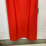 Felicity & Coco Isabella Sleeveless Ruffle V Neck Dress in Fire Coral Size M Pink Size M Photo 4