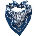 Frye NWT Unisex Blue and White Bandana - Country Cowgirl Gift Photo 2