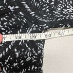 Lucky Brand  Black & White Boho Blouse Womens Small Babydoll Flared Sleeve Top Photo 7