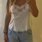 vintage white lace slip top Photo 0