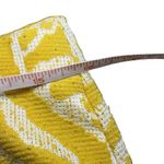 H&M EUC Yellow Faux Wrap Textured Floral Mini Skirt Sz M Photo 5