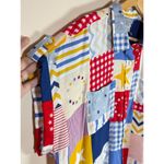 Multiples NEW Women’s Plus Size Button Up Short Sleeve Top 1X USA Star Print MSRP $67 Photo 2