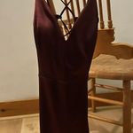 Windsor Strappy Deep Plum Dress Photo 2