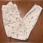 Joie  Park White Blue Pink Floral Print Skinny Pants Jeans Zipper Pockets Size 29 Photo 15