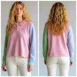 Teddy Fresh  Y2K Pastel Colorblock Knit Polo Sweater 2XL  NWT  F290 Photo 1