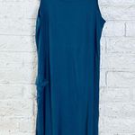 Extra Touch Maxi Dress 1X  Woman's Blue Stretch Photo 1