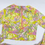 Beach Riot NEW X Free People Rashguard Bikini Swim Set Lindsay Soleil 70s Swirl Photo 12