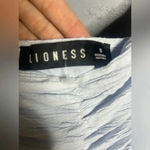 LIONESS  Keep on Rising Ruched Mini Dress in Sky Blue.  Size Small Photo 5