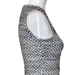 St. John  Women’s Dress Shift Pencil Tweed Button Front Pocket Black White Size 2 Photo 6