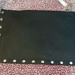 White House | Black Market Black floral envelope clutch wristlet Photo 3