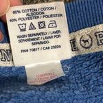 PINK - Victoria's Secret VS PINK Blue LOVE Cheetah V-Neck Sweatshirt Size XS Photo 4