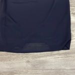 Navy Blue Japanese Made Skirt Light Sheer Material with Silky Lining Zip Up Back Photo 9