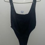 Salty   high cut leg satin bodysuit Photo 0