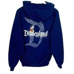 Hanes VTG Disneyland Blue Hoodie M Mickey Mouse D Logo Disney Apparel Kangaroo Pocket Photo 0