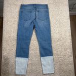 frame denim FRAME Le Skinny de Jeanne Crop Jeans Size 30 Light Wash Dip Dye Photo 9