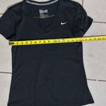 Nike Dri-Fit Women Athletic Black Regular Fit v-neck shirt size S Photo 5