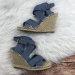Joie NEW ‎ kaelyn espadrilles wedge sandals blue Photo 3