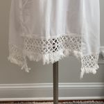 Solitaire  Swim White Crochet Trim Cover Up Dress Photo 4