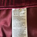 Old Navy  Maroon  Pull On Wide Leg Velvet Look Crop Pants Size M Photo 4