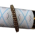 Gold Tone Braided Bangle Bracelet In good condition. Photo 0