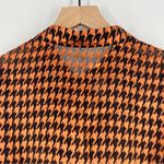 Alice + Olivia Lolita Burnout Silk Blend Houndstooth Tie-Neck Blouse Size M Photo 10