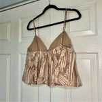 Love, Bonito Padded Babydoll Pleated Camisole Top Size Large or US 8 NWT Tan Photo 11