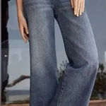 Evereve High Rise Ever Trouser Wide Leg Jeans Blue 25 Photo 0