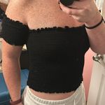 Fiore Black Stretchy Off The Shoulder Top Photo 0