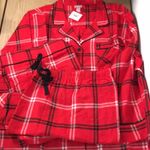 New Women’s 2Pc Wondershop Red Plaid Sleepwear Pajamas Cotton Flannel Size 3X Photo 0