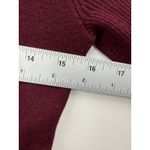 Banana Republic  Burgundy Silk Blend Ribbed Sweater Dress Pockets Size S Photo 6