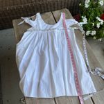 ZARA Trafaluc Collection Womens Dress Size M White Poplin Bow Sleeve Mini NEW Photo 9