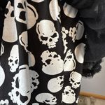 Tripp NYC Suspenders Skull Mini Skirt Size XXL Black White Tulle Ruffle Goth Photo 3