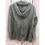 Hurley Utility Jacket Olive Green Cargo Pockets Drawstring Hooded Lightweight Casual Photo 9