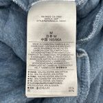 Gap  Sweatshirt Heathered Blue Quilted Diamond Pullover 3/4 Sleeve Cozy Top M Photo 5