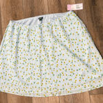 Wild Fable  Light Blue Floral A-Line Skirt Photo 0