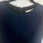 Alice + Olivia  Liv Drop-Waist Mini Shift Dress Navy Blue Size 2 Photo 3