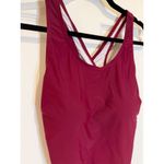Tempt Me One Piece Swimsuit Criss Cross Back Padded Swimwear Burgundy Size 10 Photo 1