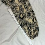 Urban Outfitters Tan Black Floral Long Sleeve Twisted Front Crop Top Sz L Womens Photo 3