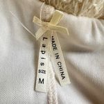 Lapis Boho Crochet Lace Maxi Skirt Size Medium Retro Chevron Black Cream Photo 6