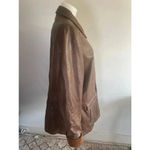 Vintage Women's Wilson's Leather Jacket Coat XL Brown Corduroy Cuffs Excellent! Photo 4