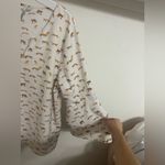Kensie  White and Brown Animal Print Blouse Photo 4