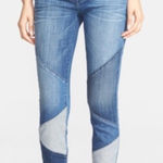 Current/Elliott Current Elliot Patchwork Stiletto Skinny Jeans Sz 26 Photo 0