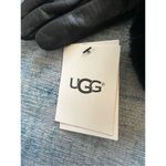 UGG NWT!  Black Genuine Leather Shearling Cuff Touchscreen Compatible Gloves S Photo 2