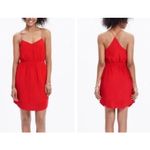 Madewell 100% Silk Starview Cami Dress Racerback Spaghetti Strap Red Size 00 Photo 1