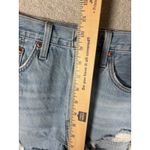 Levi's ‎ 501 Distressed Cut Off Jeans size 28 button fly light wash Photo 7