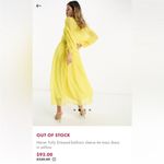 Never Fully Dressed balloon sleeve tie maxi dress size 12 Yellow Photo 1